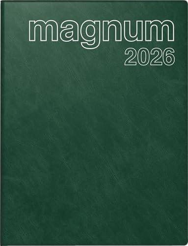 rido/idé bokkalender mod. magnum 2026 | 183 × 240 mm, plast, mörkgrön
