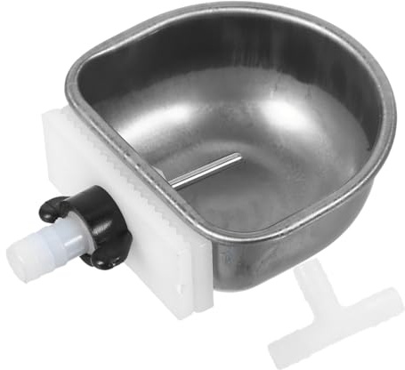Mikikit Bebedero Automático De Acero Inoxidable para Conejos y Mascotas Pequeñas Cuenco De Agua Pequeño para Jaulas De Conejos Bebedero Automático para Animales
