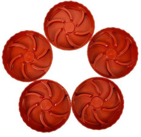 Kisangel 10piezas Plato para Macetas Bandeja Redonda para Plantas y Bonsáis Base Antideslizante Resistente y Duradera para Interior y Jardín