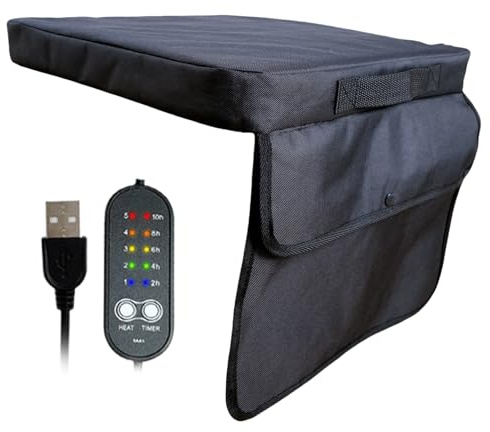 Cuscino Riscaldabile - Cuscino Da Tribuna Con 5 Regolazioni Di Calore | Tappetino Portatile e Pieghevole per Camping, Stadi, Inverno, Interni, Caccia e Viaggio