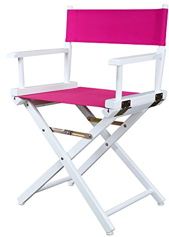 Casual Home 200-01/021-30 Director Chair 18 - Classic Height WhiteFrame/Magenta Canvas