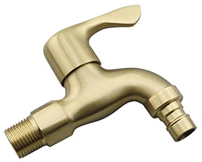 Robinet d'extrémité de tuyau en laiton, kit de robinet d'extérieur en laiton, robinet d'extérieur pour jardin, machine à laver, tonneau de pluie, salle de bain, cuisine