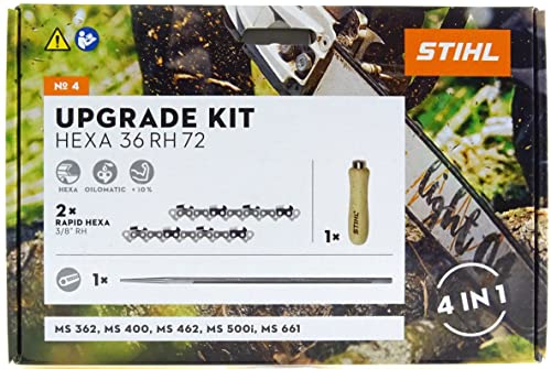 Stihl HEXA UPGRADE KIT4 50cm 3/8 1,6 72TG 2x Hexa Sägekette 1x Hexafeile 1x Feilengriff