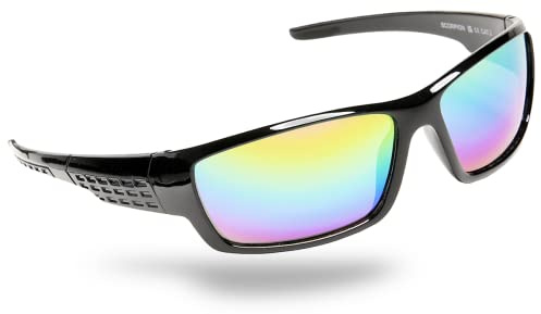 Eyelevel Scorpion Sports Wrap Safe Sunglasses for Boys - Black Kids Sunglasses - 100% UVA/UVB Protection and a CAT3 Lens - For Boys 5-10 years