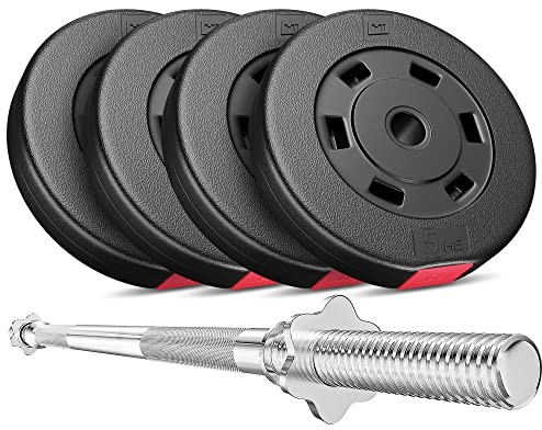 Hop-Sport Hantelset 27 kg Langhantel-Stange Hantelcheiben 4 x 5 kg