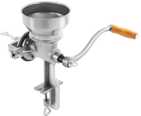 Mqwdxzfes Macinino manuale per cereali, macinino per erbe aromatiche con morsetto a C, macinino per cereali, macinacaffè a mano, macinino per caffè, cereali, noci