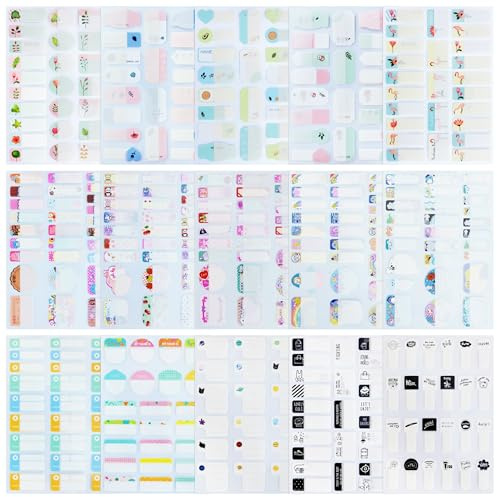 366 Pièces D'étiquettes de Nom, Autocollant de Nom Résistant à L'eau, Autocollants Pour Ecrire des Etiquettes de Nom pour Bouteilles D'eau Fournitures Scolaires