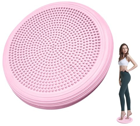 Cojín de equilibrio,Cojín de equilibrio de ejercicio - de masaje inflable | Cómodo disco de de entrenamiento de estabilidad central para y sensorial de adultos con bomba