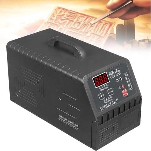 MObyat Flash Stamp Portrait Making Machine, Digital Photosensitive Seal Maker, Stamp Portrait Making Machine With Adjustablewith Digital Voltage Display, 3 Adjustable Modes Flash Make, For Wedding