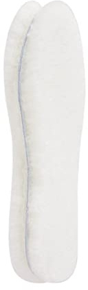 Celtic & Co Premium Thick and Fluffy Made In Cornwall 100% Genuine British Sheepskin Warm Wool Replacement Insoles Inserts For Shoes Boots Slippers - Ivory - Size 12