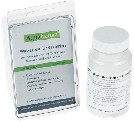 AquaNatura Wassertest für Coliforme Bakterien mit E.coli Check (1 Test)