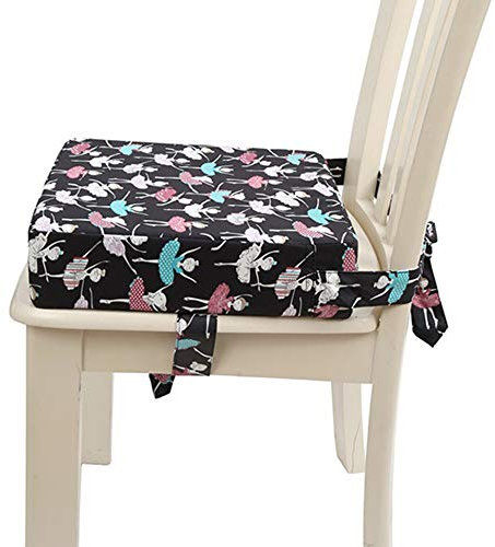 Kinder Sitzkissen Sitzerhöhung Stuhl, Fansu Baby Tragbar Sitzkissen Cartoon Design Quadratische Verstellbar Zerlegbar Kleinkinder Esszimmerstuhl ErhöHen Pad Esszimmer Boostersitze (32 x32x8cm,Ballett)