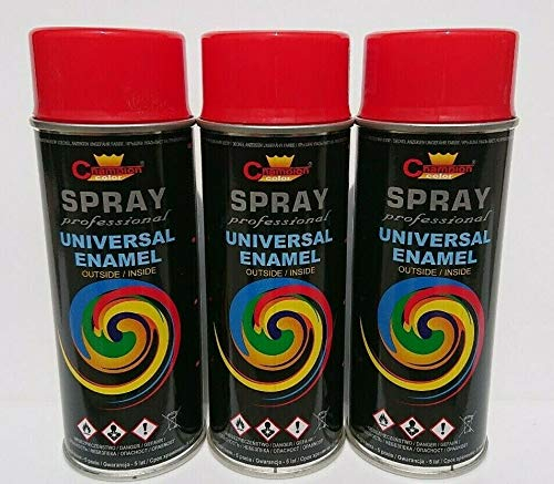 Sprühlack RAL Sprühfarbe Lackspray Spraydose 400ml - RAL 3020-3 Stück