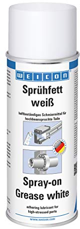 WEICON Spray Graisse Blanche 400ml Graisse polyvalente à pulvériser pour roulements à billes et similaires