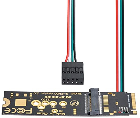 NFHK Wireless NGFF A/E-Key WiFi Karte auf M.2 NGFF Key-M NVME SSD Adapter für AX200 Wifi 6 Bluetooth 5.1