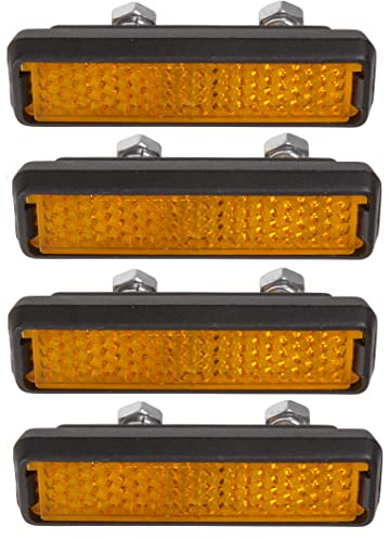 cyclingcolors 4X Pedalreflektoren Fahrrad MTB orange Reflektoren Pedale zum Schrauben StVZO