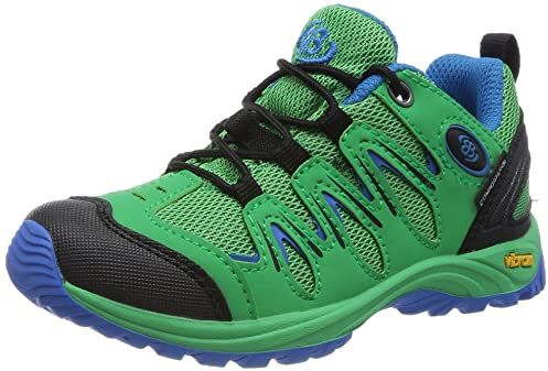 Brütting Unisex Children's Expedition Trail Running Shoes, Green Blue Black, 10 UK