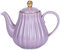 Eplze Strength Porzellan-Kaffeekanne, Keramik-Teekanne, Streifen-Design, Violett