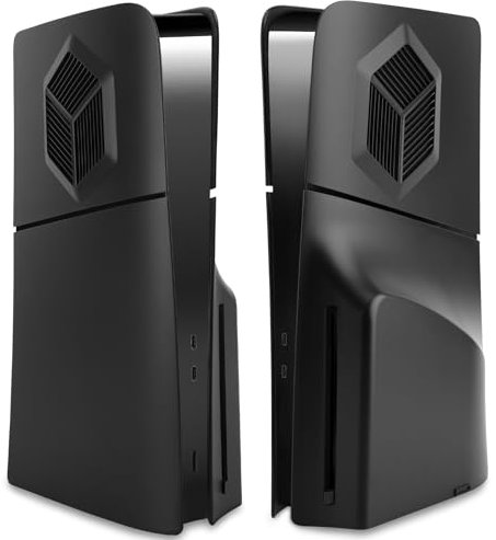 SIKEMAY 2023 - Placas Delgadas para Consola PS5, compatibles con Playstation 5 Slim Disc Edition con Rejillas de ventilación, Paneles Laterales Separados Personalizados a Prueba de Polvo, Placa