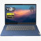 Lenovo Slim 3 Chromebook Laptop, 14 pollici FHD Touchscreen, MediaTek Kompanio 520, 4GB RAM, 64GB eMMC, Webcam, Wi-Fi 6, lettore di schede MicroSD, Bluetooth, Chrome OS, blu