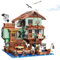 Hallisun Freinds House Building Block, Fisherman House Mini Brick Building Set with Boat, City Marine Theme Model Kit for Ocean Exploration & Sea Fishing Lovers Adults Teens Boys Girls 8+, 2100 PCS