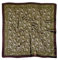 GIMIRO Männer simulierte Seidenschal 53x53cm Paisley Bandana Halstuch Beige-Braun mit Weiß Quadratisches Design Klassischer Paisley-Druck mit Bordüre (5# Olive Green PSL)