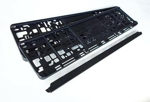 Lot de 2 supports de plaque d'immatriculation universels pour voiture et camion