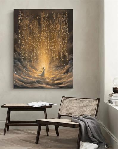Taxpy Poster decoration murale Motif fantaisie, L, 40 x 60 cm. Peinture Street Art Peinture À L'huile Impressions Sur Toile Moderne Pop Affiche Photo Sur Le Mur
