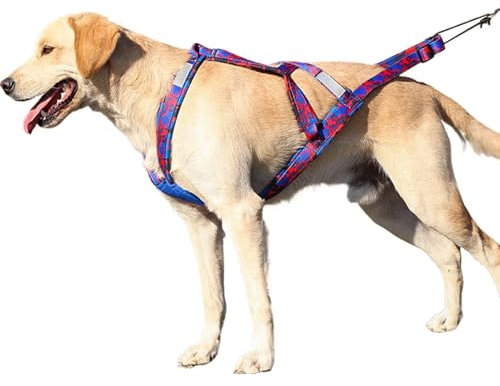 Hundezuggeschirr,Hundeschlittengeschirr | Reflektierendes Hundegeschirr, Mehrzweck-Brustgeschirr für Hunde | Outdoor-Hundeseil, Flexibles Hundetrainingsseil zum Rodeln, Spazierengehen im Freien