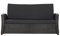 Setgarden® Bankauflage Polyrattan Gartenbank Sitzauflage, Bequeme Sitzauflagen für Gartenbänke – perfekte Auflagen für Ihr Gartensofa oder Ihre Hollywoodschaukel (Schwarz, 160x60x50 cm)