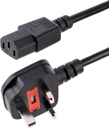 3 Prong Universal AC Power Cord, Adapter Cord For Power Supply, 3 Prong Power Cable,Kettle Lead,Main Cable Uses For Laptop Charger, PC, Monitor, Printer, Power Supply And In office Or Home