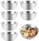 Velicber Edelstahl Schüssel 3er-Set mit Transparenten Luftdichten Deckel (2.1L+1.2L+0.7L) Rührschüssel Salatschüssel Set, Stapelbar & Spülmaschinenfest für Küche, Backen, Aufbewahrung