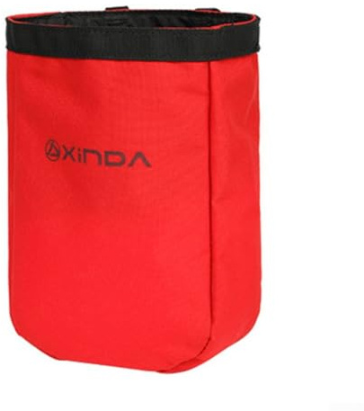 Gdfnmogo Borsa per gesso da arrampicata con cintura in vita personalizzabile per trasportare 80 g, custodia per gadget per arrampicata all'aperto e speleologia, layout resistente all'acqua, attacco a