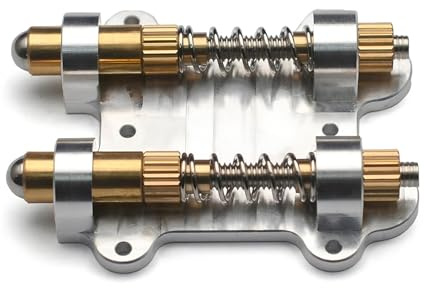 Aumotop Stabilisateur de Trémolo de Guitare, stabilité Améliorée, Système Réinitialisation du Point Zéro pour Guitaristes électriques, Système D'équilibre en Laiton pour la Performance (Double)