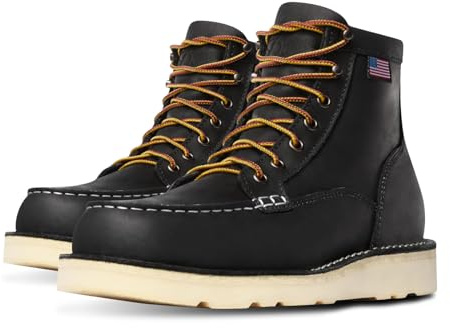 Danner Men's Bull Run Moc Toe Work Boot Black