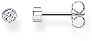 Thomas Sabo Einzel Ohrstecker weißer Stein silber 925 Sterling Silber H2136-051-14
