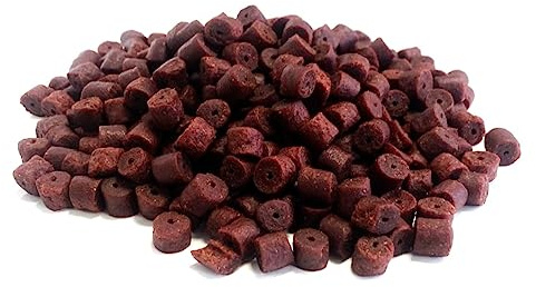 MALTBYS' STORES 1904 LTD Drilled Halibut Pellets Red 8.5mm 1kg Fishing Bait LGCB