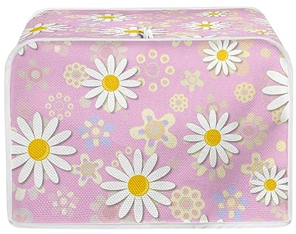 Dajingkj Cubierta para tostadora para 4 rebanadas, ranura ancha para decoración, tostadora única lavable, máquina organizadora, bolsa impermeable, protector de cocina, accesorio decorativo