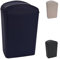 Poubelle de salle de bain - 10 l - En plastique - Lavable - Couleur : noir