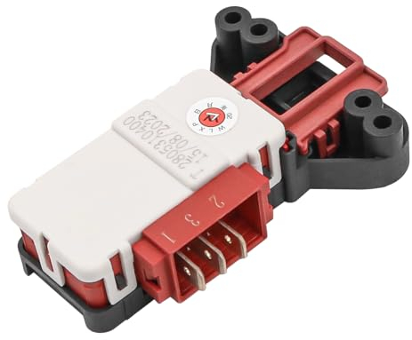 Alnicov 2805310400 - Interruptor de Bloqueo de Puerta para Lavadora Beko WMA510 WM1510 WMA1512 WMB10W Series