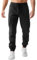 JMIERR Cargohose Herren Lang Jogger Sporthose Elastischer Taille mit Kordelzug Sweatpants Herren mit Taschen,Schwarz L