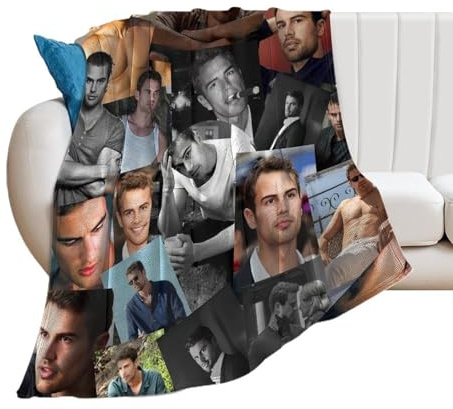 QapLWczK Theo James - Coperta Sunshine super morbida, in flanella setosa, leggera, per divano, letto, per tutte le stagioni, 203,2 x 152,4 cm