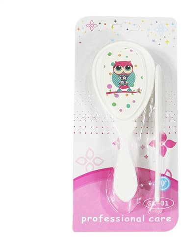 Baby Haarbürste Set für Neugeborene, Babybürsten und Kammset, Weiche Borste Baby Haarbürste Cradle Cap Haartürste, Sicherheits Kopfhautmassage Kinderprodukte für Kleinkind