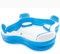 Piscina infantil hinchable para adultos y niños con asientos Tumbona grande y divertida (229 x 229 x 66 cm)