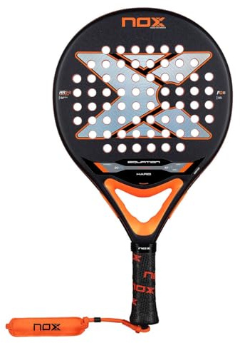 NOX Padel Racket Equation Hard 2026 | Round Shape Pala Padel | Anti Vibration System AVS, Exclusive Spin Technology & Dual Roughness | Professional Paddle Racket Elite Precision High Durability