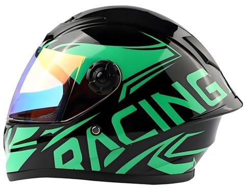 Casco Infantil De Moto, Casco Integral Para Niños, Homologado ECE, Casco Para Scooter Con Visera Solar, Casco Para Scooter, Equipamiento Para Ciclismo Y Moto Para Invierno (Rojo) Q,S/(47~58cm)