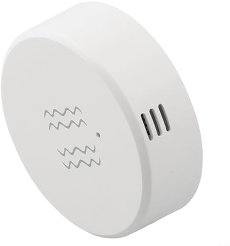 Dolvitrny Sensor de vibración e inclinación 3.0 para seguridad del hogar, funciona con pilas CR2450, rango de inclinación de ±10°, 15 meses en espera