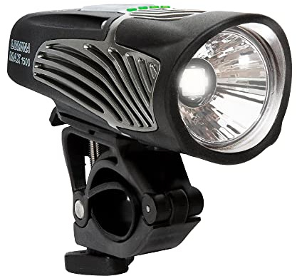 NiteRider Lumina Max 1500 Lumen Bike Front Light | USB-C Rechargeable LED Headlight with Wireless Control, 8 Lighting Modes, 8-Step Fuel Gauge, IP64 Waterproof | Road Cycling, MTB, e-Bike