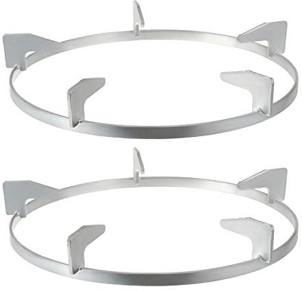 Cabilock Kaffeekannenhalter 2 Stücke Gasherd Aufsatz Wok Ring Rack Gasherdkreuz Metall Gas Kreuz Topftr?ger Gaskocher Gitter Aufsatzring für Espressokocher Kaffeekocher Backofen Küche