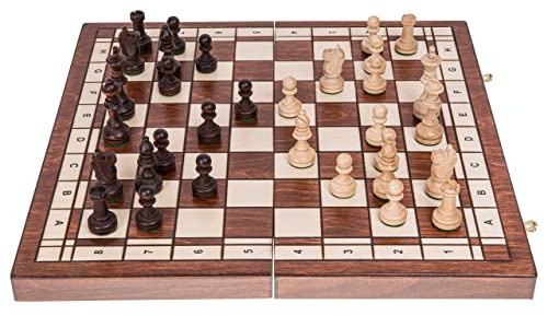 Square - Pro Scacchi in Legno No 4 - Classic - Scacchiera & Pezzi degli Scacchi Staunton 4